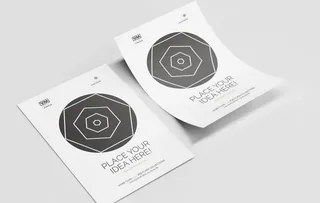 宣传单样机图片