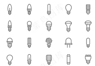 手绘灯泡图标图片