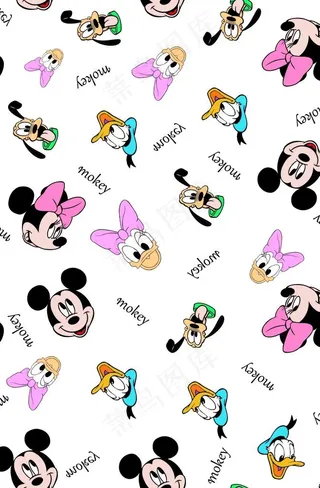 迪士尼 米奇 唐老鸭 卡通人物图片