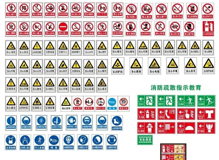 安全标识牌图片cdr矢量模版下载