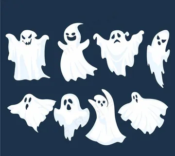 白色动感幽灵图片