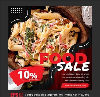 食品保销海报矢量图片