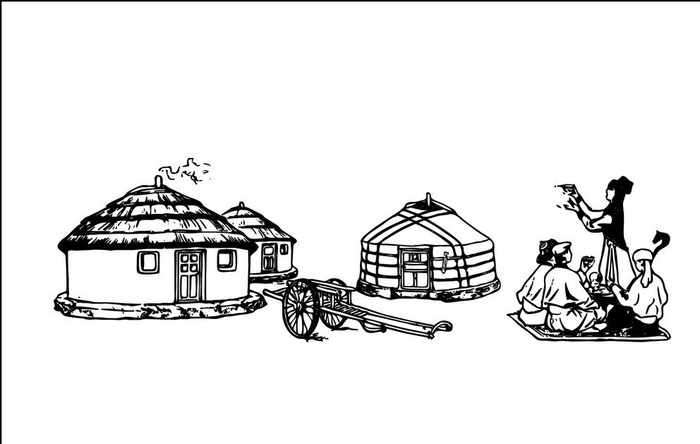 蒙古菜鸟图库片