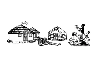 蒙古菜鸟图库片