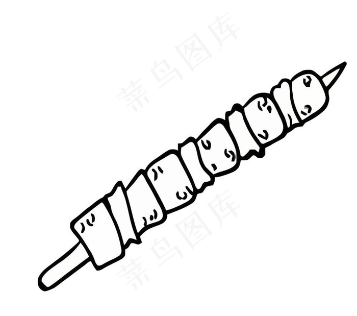 烧烤串图片ai矢量模版下载