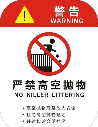 禁止高空抛物图片