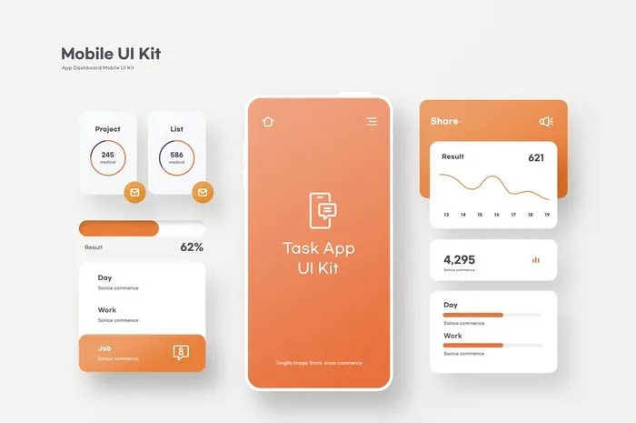 手机UI界面   图片(3153x2192)psd模版下载