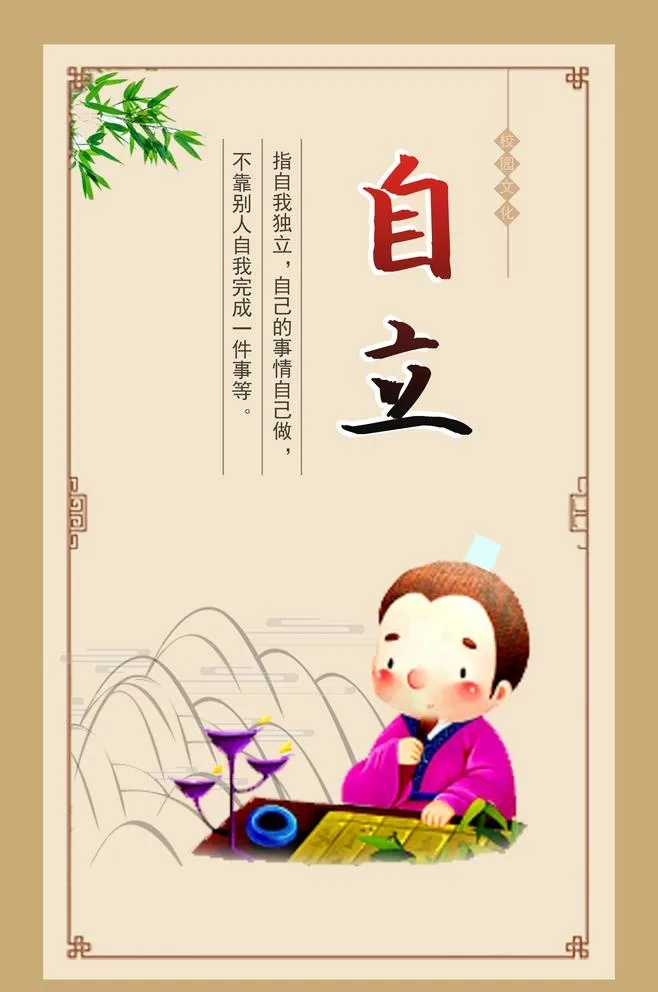 自立 校园知识展板图片(2551x3968)psd模版下载