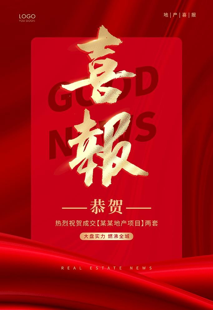 喜报图片(3543x5315)psd模版下载