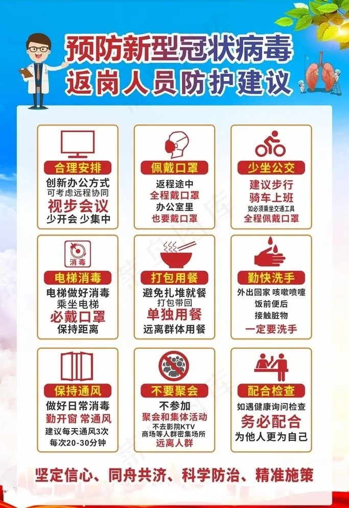 疫情个人防护图片cdr矢量模版下载