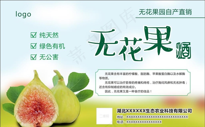 无花果酒图片cdr矢量模版下载