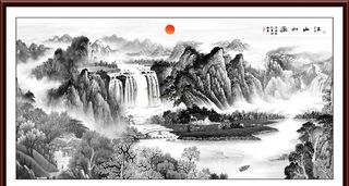 水墨山水画图片