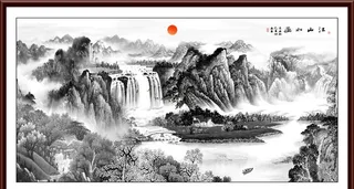 水墨山水画图片