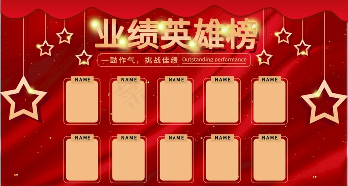 业绩英雄榜图片