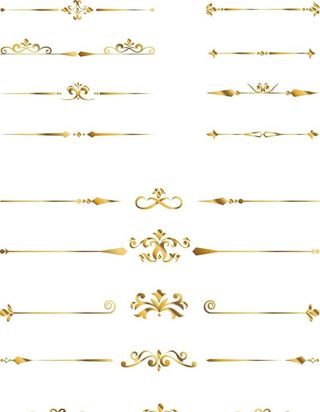 金色分隔线图片