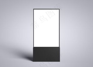 数码展台横幅样机图片