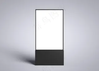 数码展台横幅样机图片