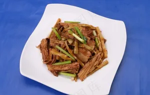 腐竹炒脆笋图片