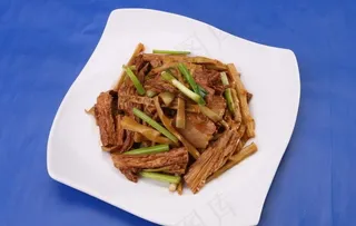 腐竹炒脆笋图片