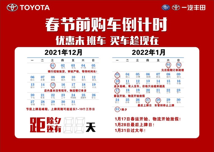 春节前购车倒计时图片cdr矢量模版下载