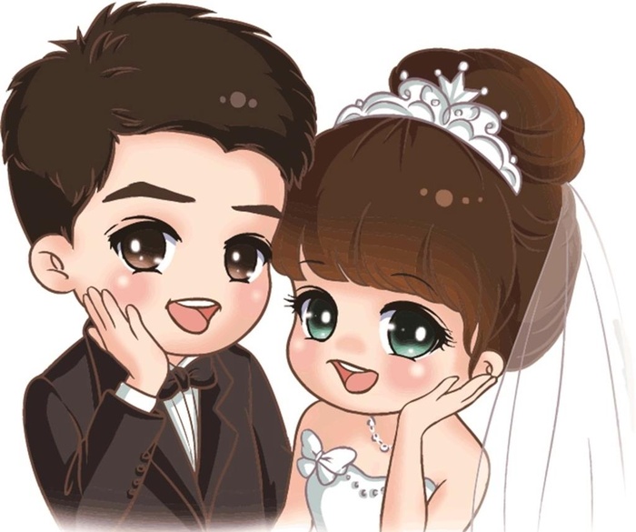 卡通婚礼图片