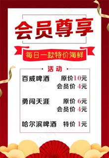 会员充值 展板图片