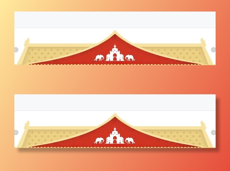 泰国矢量门头图片