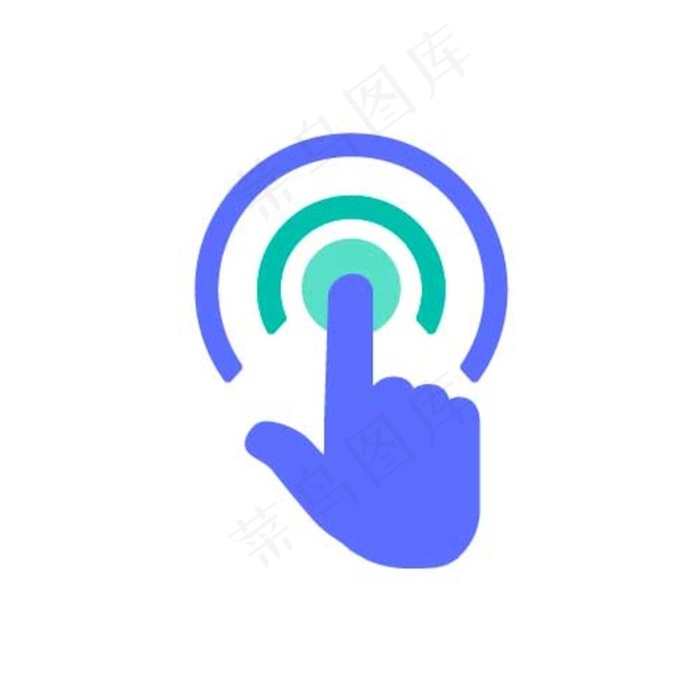 点击触屏图标图片ai矢量模版下载