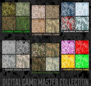 马赛克迷彩背景图片