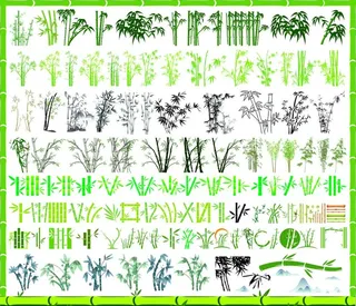 竹子矢量图图片