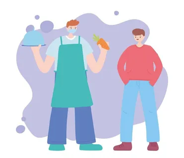 扁平人物插画图片