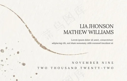 简约线条烫金名片卡片设计图片