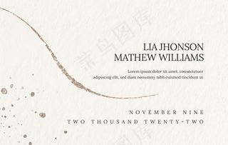 简约线条烫金名片卡片设计图片