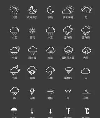 天气图标图片
