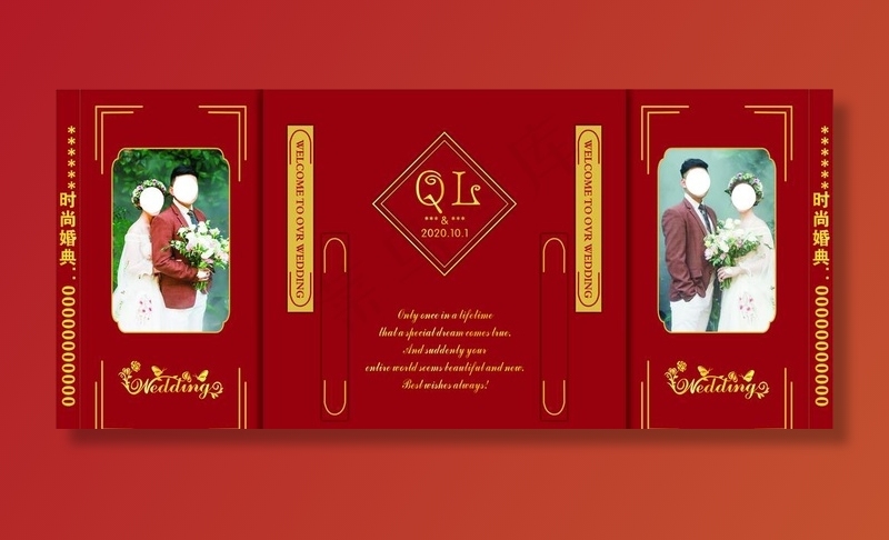 婚礼图片cdr矢量模版下载