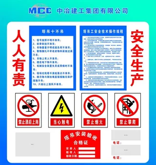 中冶塔吊安全生产图片