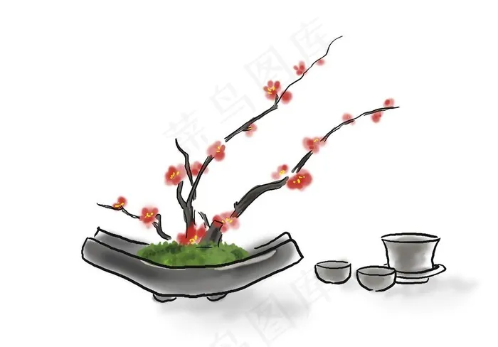 梅花素材 图片psd模版下载