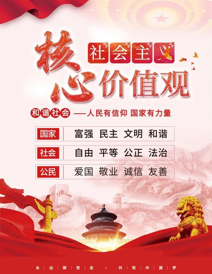 *核心价值观 图片(3543x4724)psd模版下载