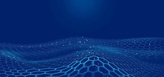 蓝色空间线条海报背景图片