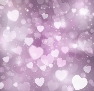 紫色梦幻爱心无缝背景矢量图图片