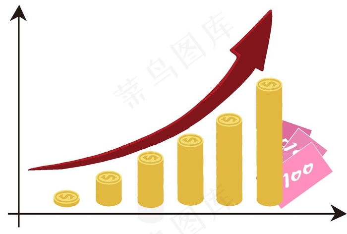业绩箭头图片ai矢量模版下载