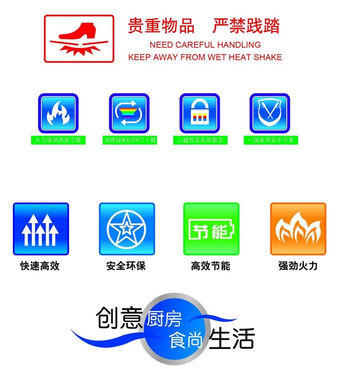 电热锅防标 标识图片ai矢量模版下载