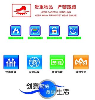 电热锅防标 标识图片