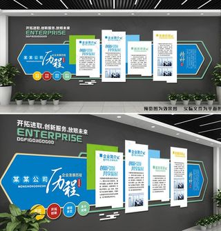 企业发展历程文化墙图片