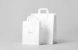 纸袋购物袋样机图片