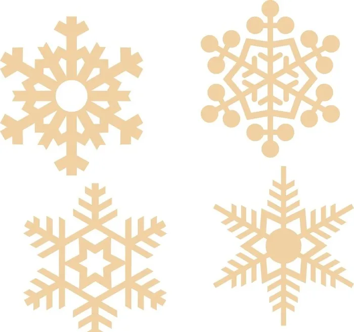 雪花图片cdr矢量模版下载