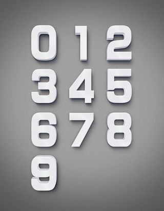 立体数字0123456789图片