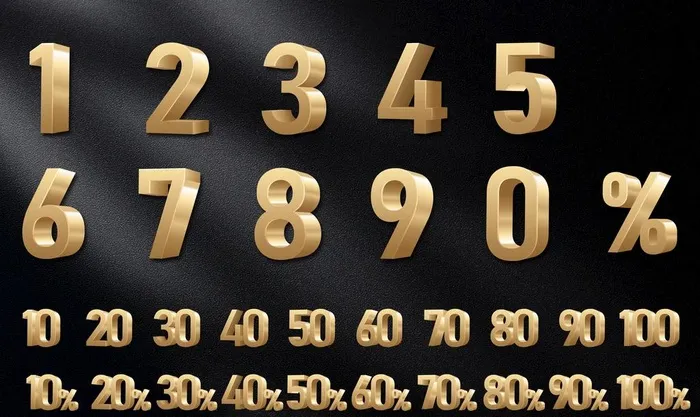 金属数字 热销数字图片(3769x2362)psd模版下载