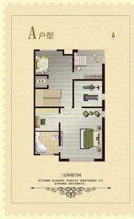 地产户型户型摆设DM传单折页画图片