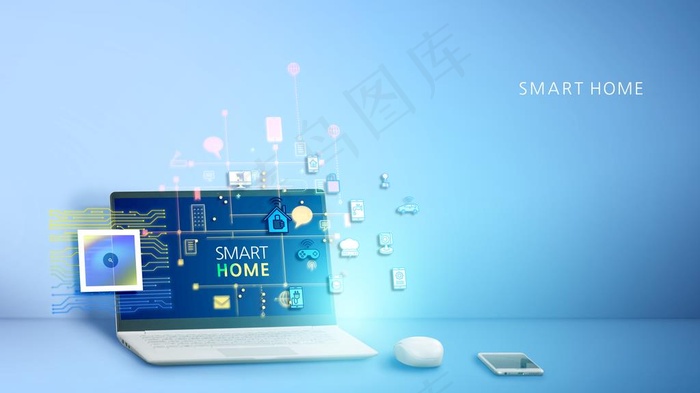 手机电脑办公科技互联海报图片